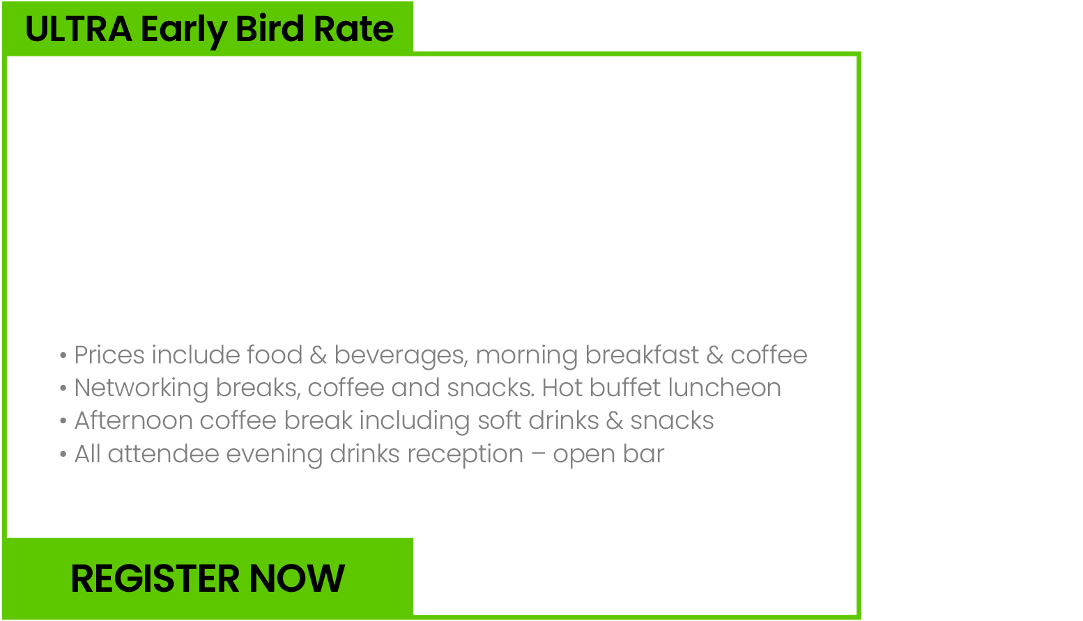 Ultra Early Bird - Supplier