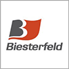 Biesterfeld logo with a stylised B in black and red, and the word Biesterfeld below it on a white background.