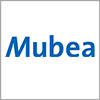 Mubea logo in blue text on a white background.