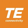 Orange square with white text that reads TE connectivity in a bold, modern typeface.