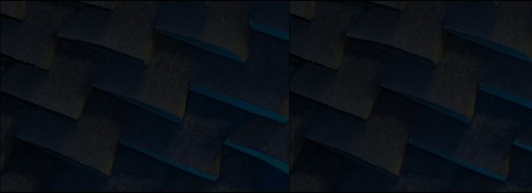 Close-up of overlapping dark blue, textured tiles arranged in a diagonal, repeating pattern.
