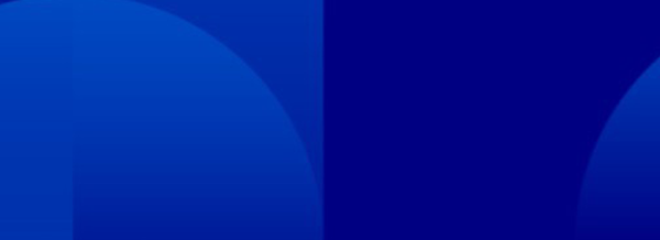 Abstract blue shapes with curved and straight lines, divided vertically into two sections with varying shades of blue.